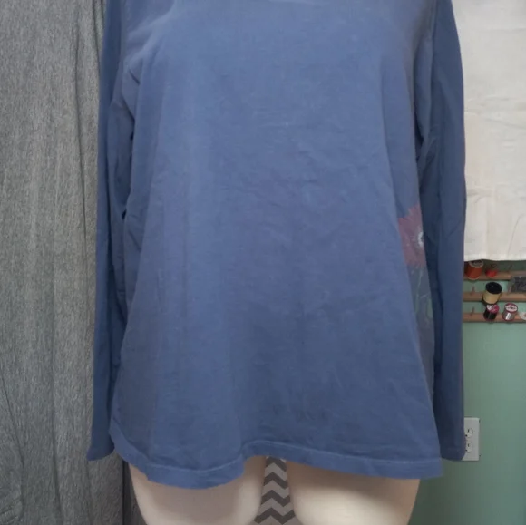 Life is Good crusher tee xxxl blue v neck long sleeve - Picture 2 of 4